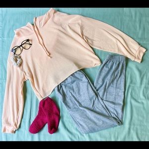 Cropped soft hoodie